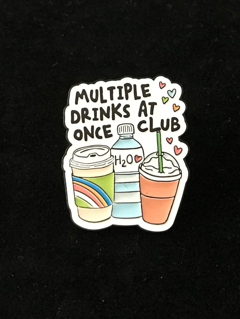 NWOT “Multiple drinks at once club” pin (pins: 1/$12, 2/$20)